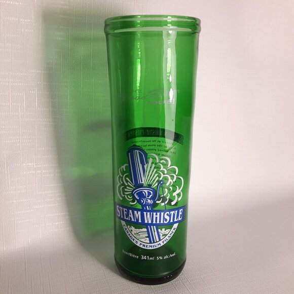 Green steamwhistle Glass Beer Mug (made from a bottle!) - Picture 1 of 3